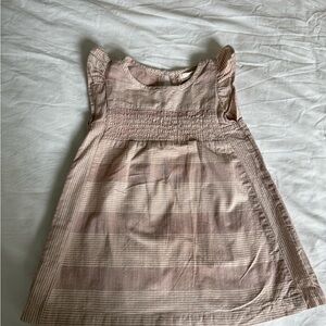 Adorable Striped Kids Dress in Pink